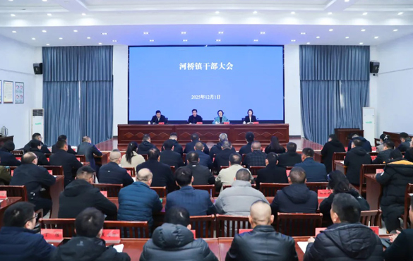 河桥镇召开干部大会 宣布有关负责同志调整决定...